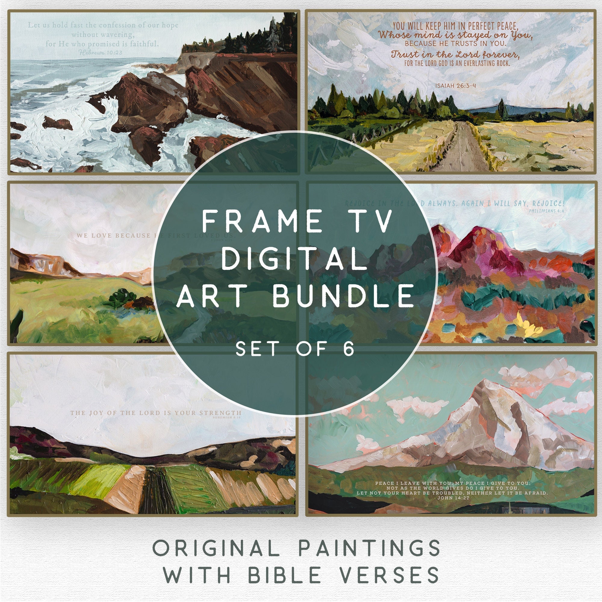 Frame TV Art Bundle Digital Download Scripture Art Samsung Frame ...