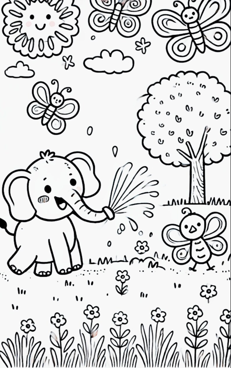 Creative Kids' Coloring Pages | Fun, Simple Designs for Children - Etsy