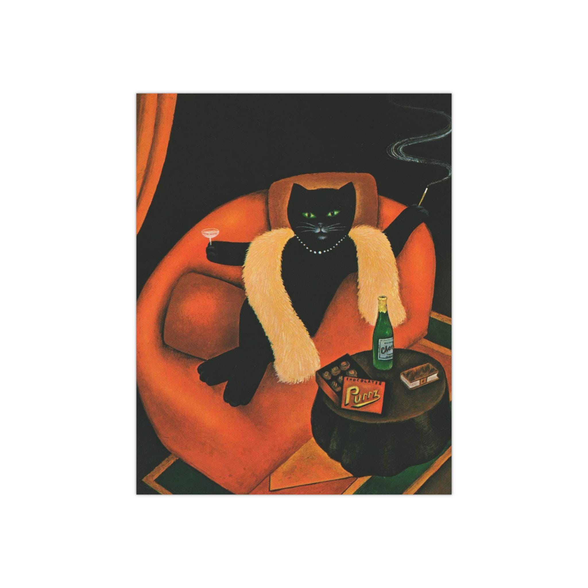 マーティンレーマン　猫　アンティーク　雑貨 Cat in sofa martin leman - Etsy 日本