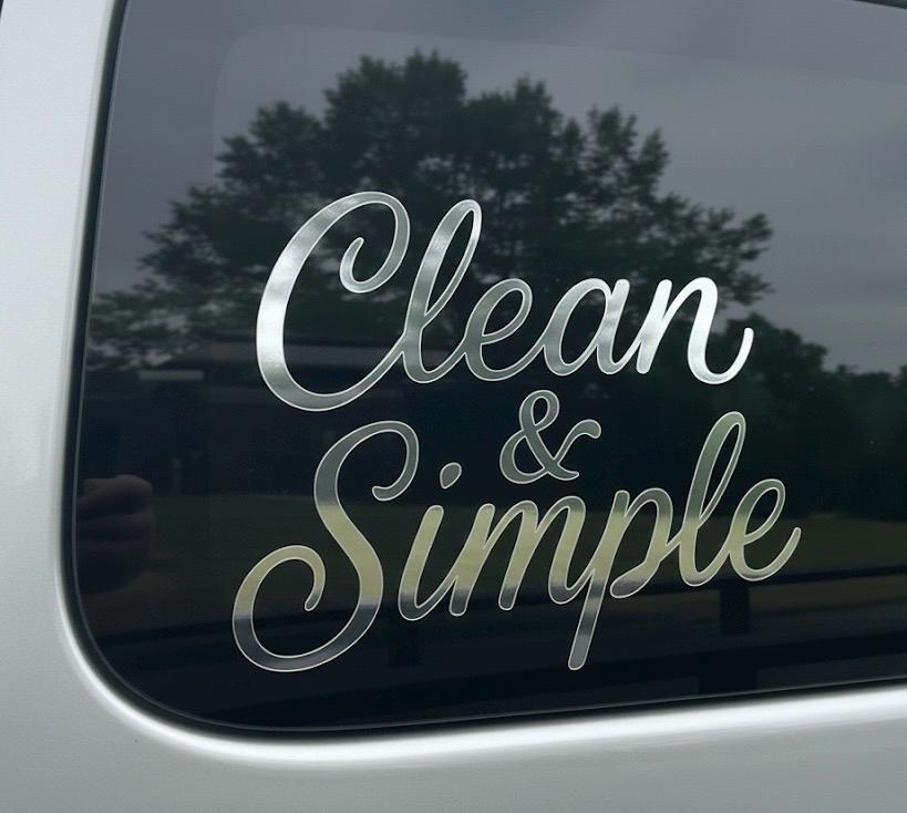 Clean and Simple Truck and Car Decal/sticker! - Etsy