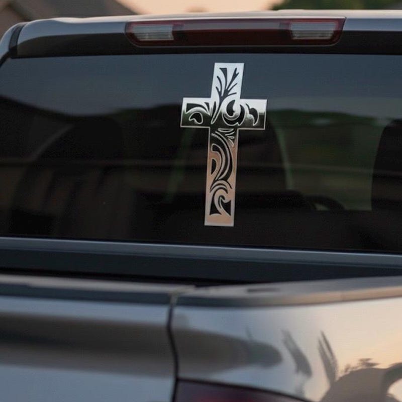Cross Car Sticker Truck Glass Stickers - Etsy