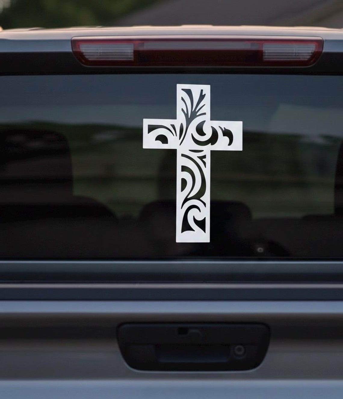 R. Cross Sticker Engraved Cross Truck and Car Decal/sticker! - Etsy
