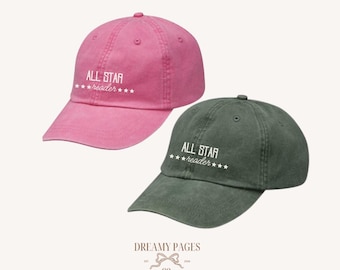 All Star Reader Bookish Baseball Cap - Customizable Book Cap