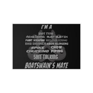 Nautical Humor Wall Decals for Boatswain&#39;s Mate | Marine Decor, Nautical Gifts, Home Wall Art, Funny Boat Quotes