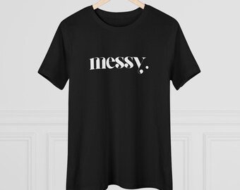 Messy Graphic Tee - Women's Bella+Canvas Cotton T-Shirt