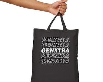 GenXtra Canvas Tote Bag: Bold Gen X Cotton Shopper
