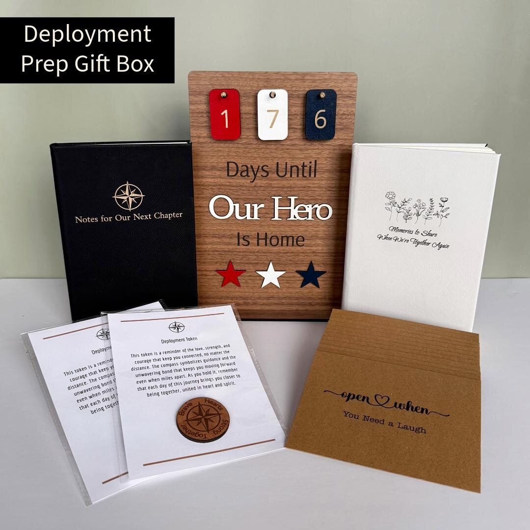 Deployment Countdown for Military Family Gift Package for Spouse ...