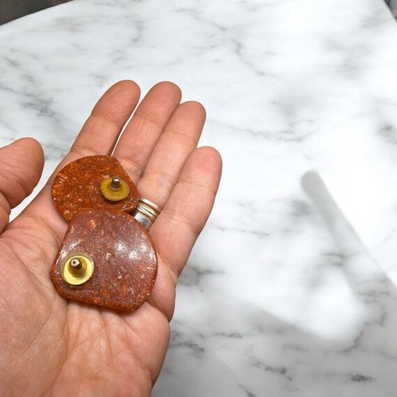 80s Throwback Statement Earrings – Bakelite Scara… - image 5