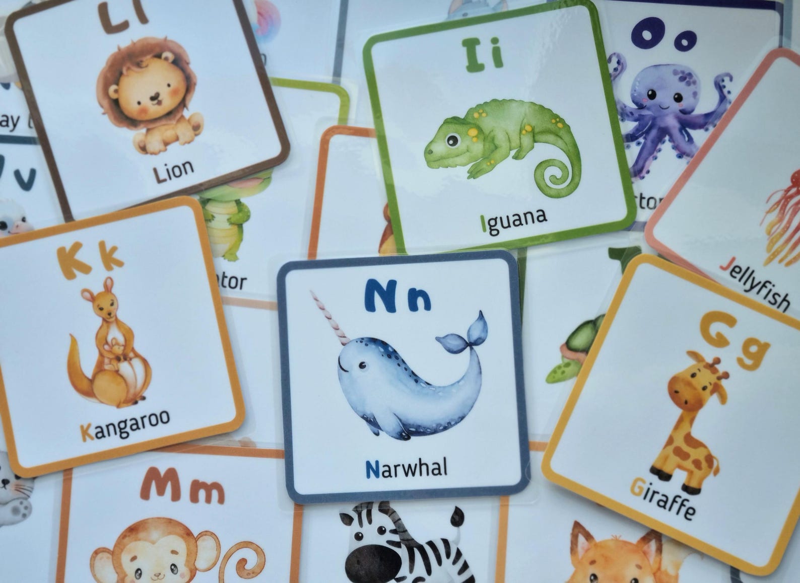 English Alphabet Flashcards PDF | Printable ABC Cards A5 Size ...