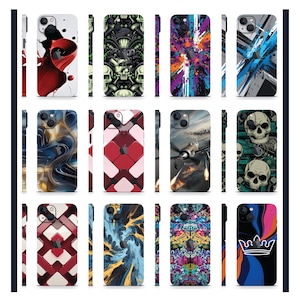 Premium iPhone Skin Wrap - Matte Finish, Bubble-Free and Customizable | For iPhone 16 Pro Max, iPhone 15 Pro, iPhone 12, iPhone 13