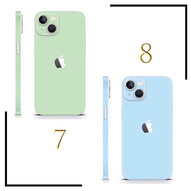 iPhone Skin Wraps – Matte Finish in Multiple Colors | Compatible with iPhone 16 Pro Max, iPhone 15 Pro, iPhone 12, iPhone 13 & More | High-Quality 3M Vinyl, Bubble-Free, Residue-Free