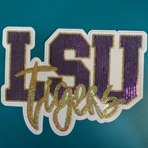 LSU Tigers Sequin Patch