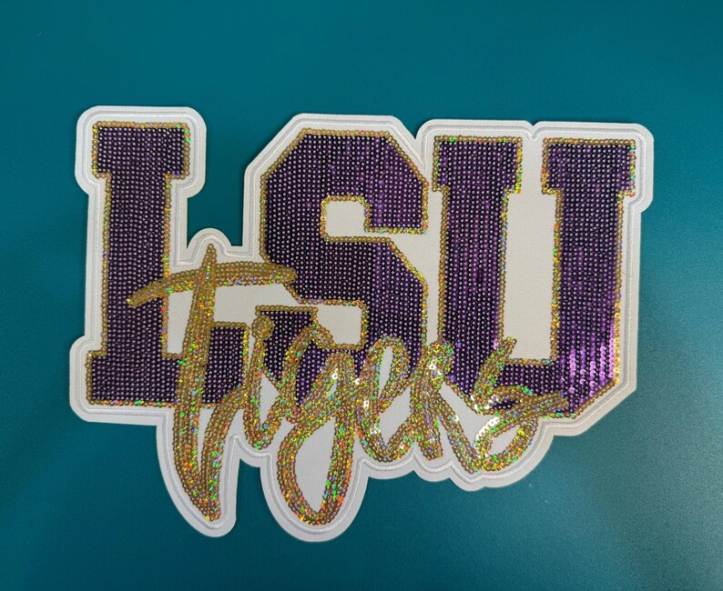 LSU Tigers Sequin Patch