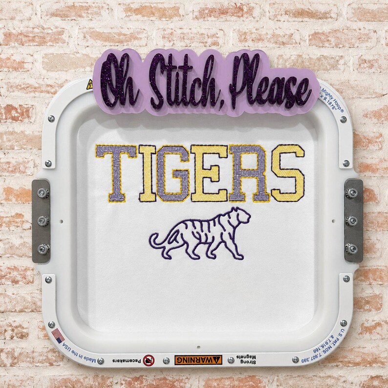 Tigers Outline and Filled Embroidered Shirt