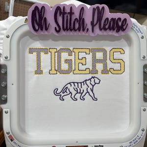 Tigers Outline and Filled Embroidered Shirt