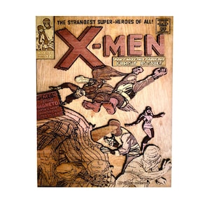 X-MEN, komiks, komiks 3D, prezenty świąteczne, grawerowane laserowo, niestandardowe okładki komiksów, powieść graficzna, wycinane laserowo, spersonalizowane, fajny prezent