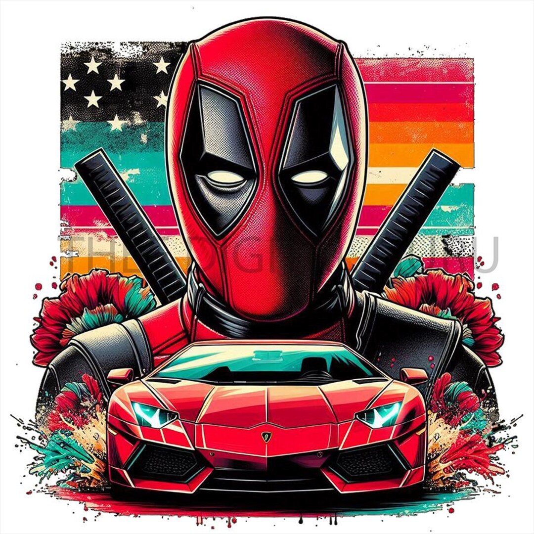 Lamborghini Deadpool Wall Art High-quality 300 DPI Digital Download ...