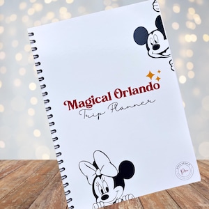 Disney World Planner - WDW Trip Budget Planning, Travel Guide, Outfit Plans | DisneyWorld Holiday Notebook Journal  | Orlando Florida | Park