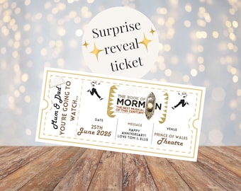 The Book of Mormon Reveal Ticket | Musical Theatre Gift