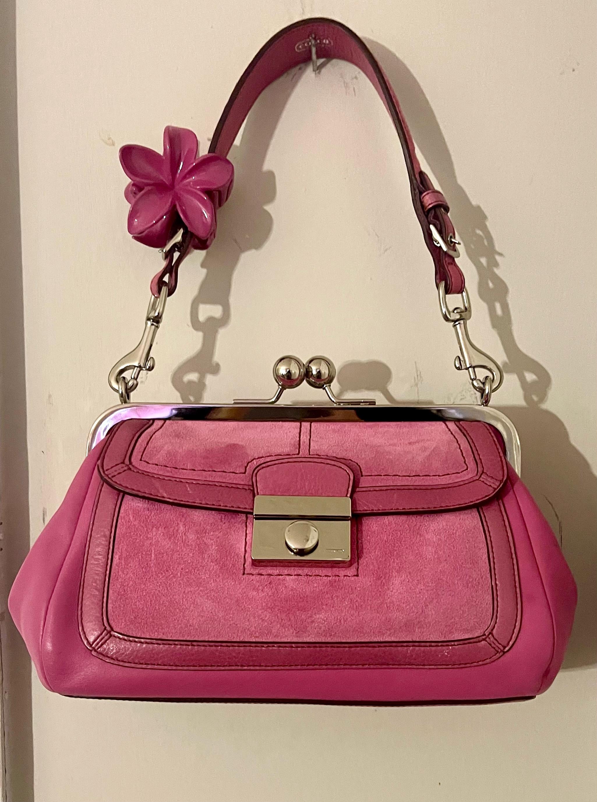 バッグ Coach leather kiss lock Hand bag Rare s-l400.jpg