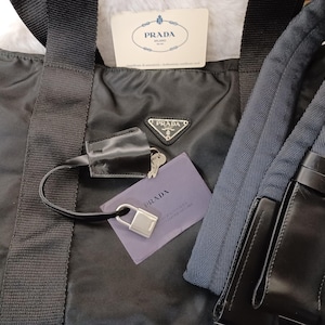 Prada Black Tessuto Travel Bag