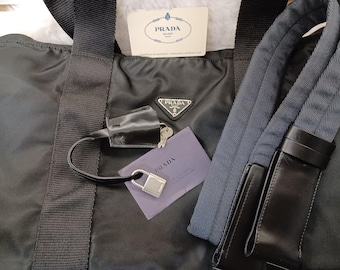 バッグ vintage PRADA business (travel) bag V141 Vintage Authentic Prada Travelling Bag, Vintage Prada Black
