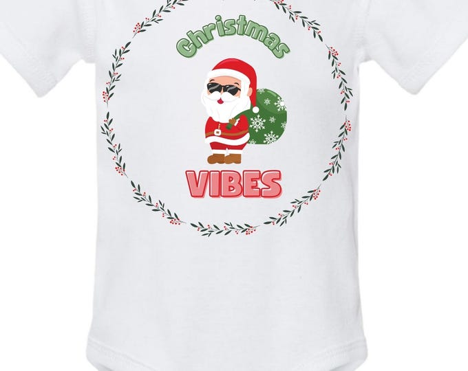 Christmas Vibes Onesie (long or short sleeve available, same price)
