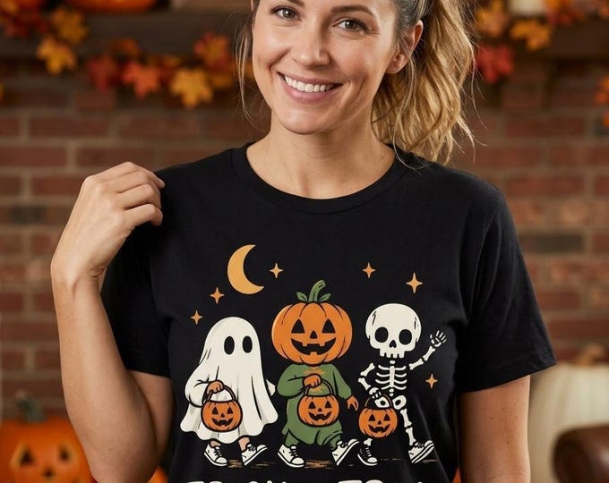 Trick Or Treat T-Shirt (Adult), all ages available! Get matching family shirts!