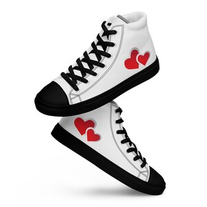 Men&#39;s high-top canvas sneakers