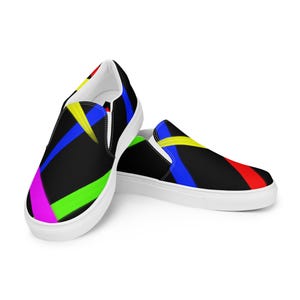 Women&#39;s canvas tennis shoes without laces