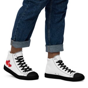 Men&#39;s high-top canvas sneakers