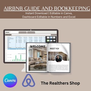 Airbnb Welcome Guide and Template Bundle Income and Expense Spreadsheet Airbnb Host Template  Rental  Airbnb Bundle Profit and Loss