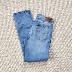 70s LEE jeans, mens vintage jeans, 34x34, straight leg