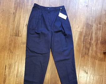 New 80s mom jeans, denim pleated, high waist, high rise, size 14, with tags