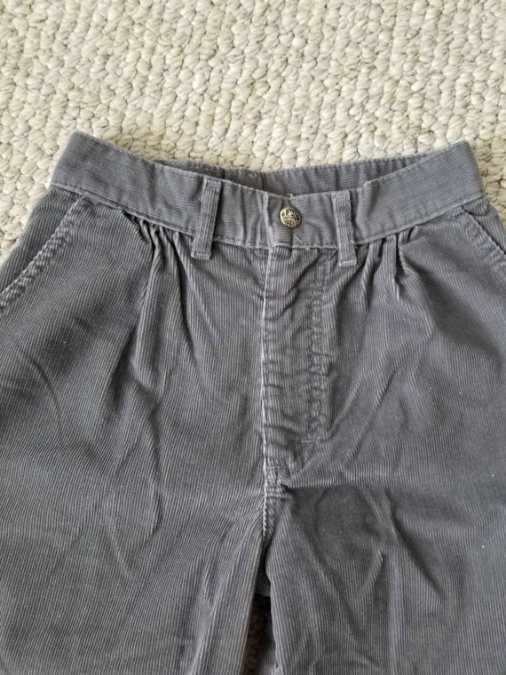 80s LEE pants, girls size 12, grey corduroy, LEE … - image 6