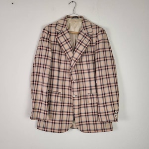 60s sportcoat mens plaid 42