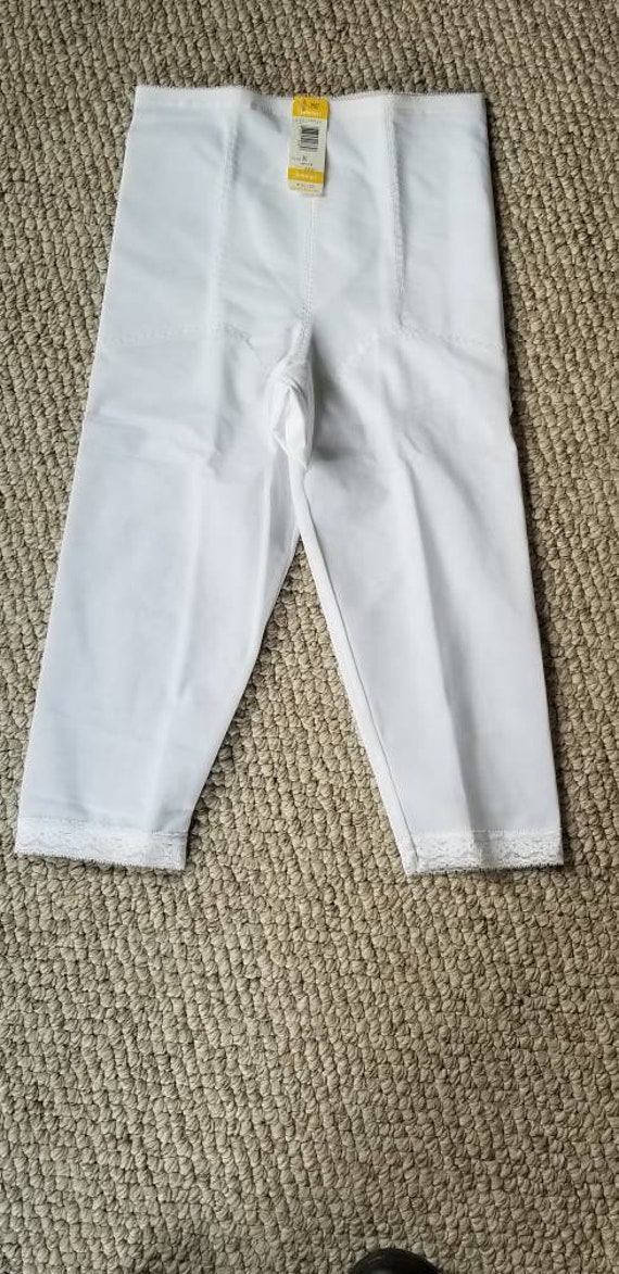 Vintage girdle pants, NWT, white size 30 shapewea… - image 1