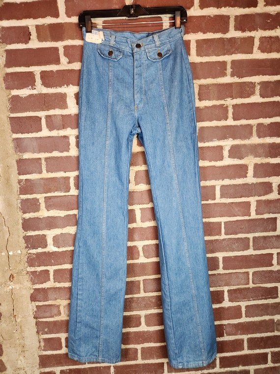 70s deadstock jeans, 5 tall, New, Faded Glory, vi… - image 2