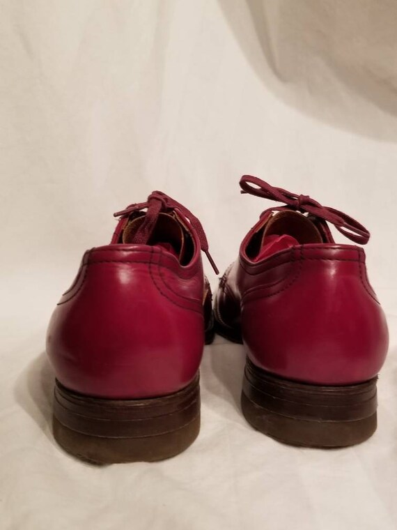 Child's 3 vintage shoes, 30s-40s, cranberry, maro… - image 3