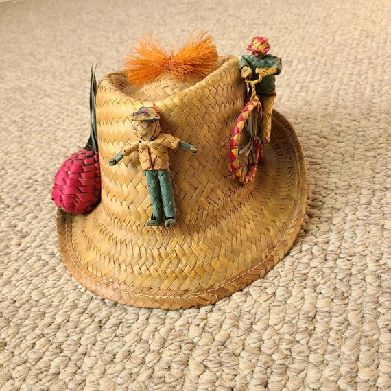 40s fedora, straw hat, handmade, bicycle, mana ND… - image 3