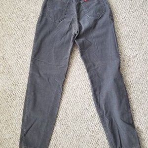 80s LEE pants, girls size 12, grey corduroy, LEE jeans image 3