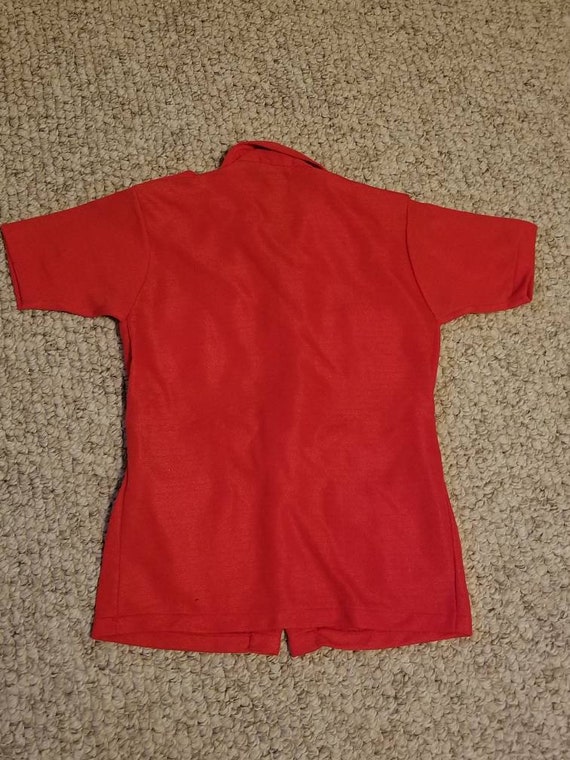 Vintage boys top, Wise Boy, red, 10, 50s - image 2