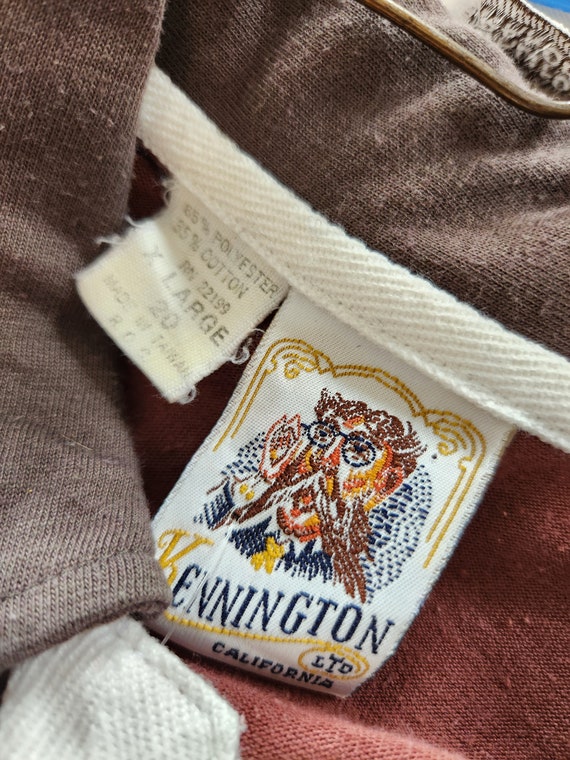 70s Kennington Rugby shirt, teen XL 20, long slee… - image 5
