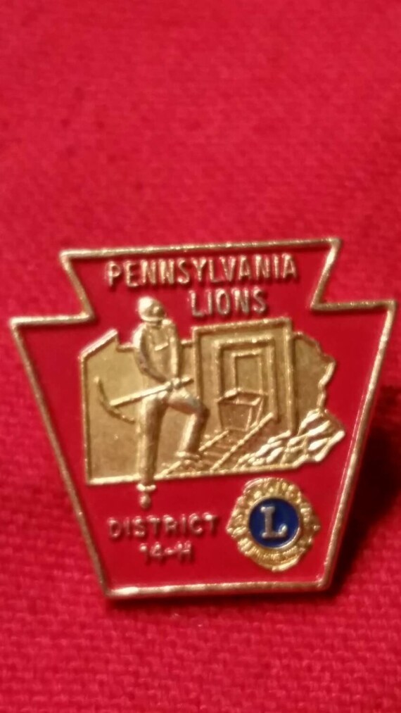 Pennsylvania Lions District 14H lapel pin, tie tac