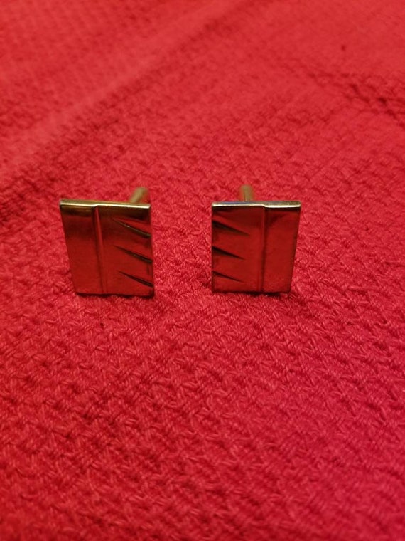 Mens vintage gold tone cufflinks SWANK