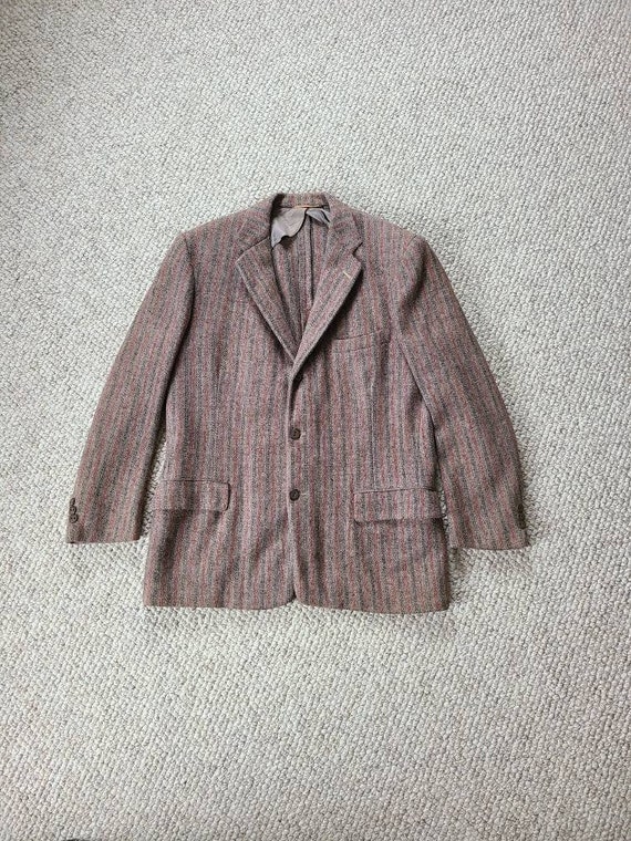 50s Harris Tweed mens wool sportcoat, tweed blazer