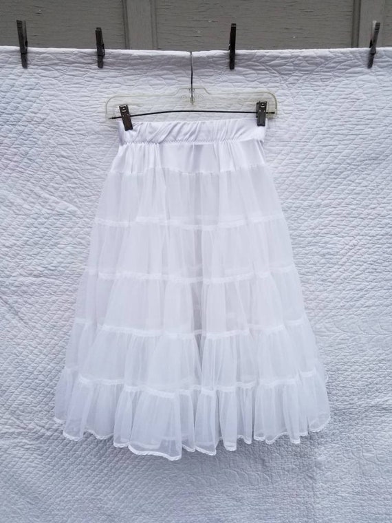 Crinoline, vintage petticoat square dancing white