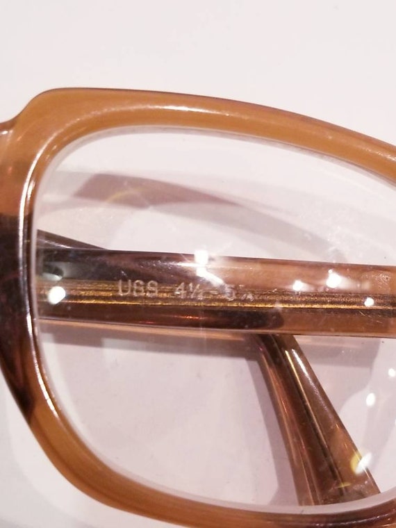 50s-60s glasses, USS brand, brown frame - image 6