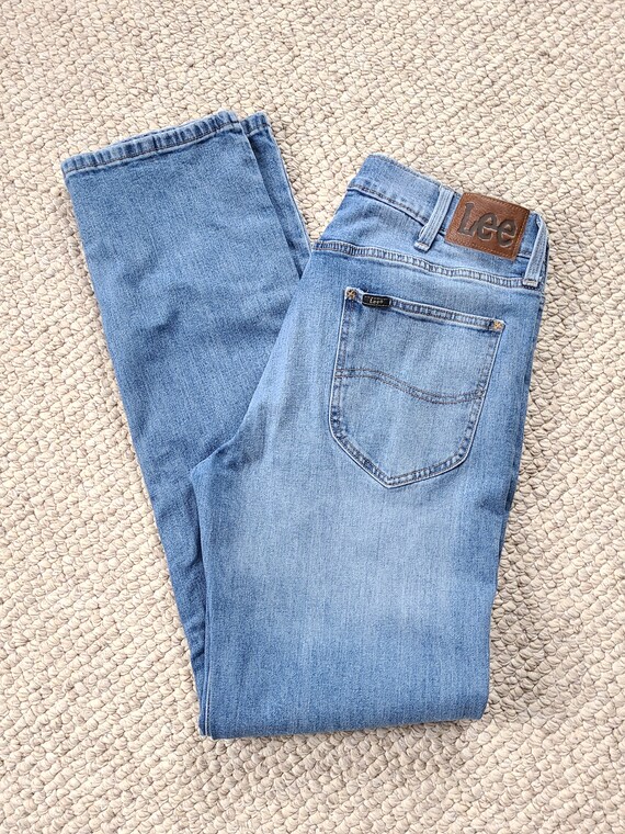 70s LEE jeans, mens vintage jeans, 34x34, straigh… - image 2