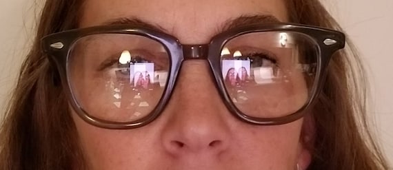 50s mens glasses, wayfarer style, smoky grey, pre… - image 9